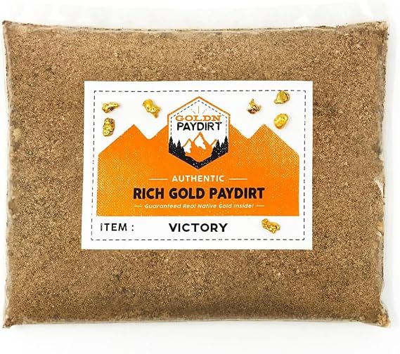 Goldn Gold Paydirt Victory Panning Pay Dirt Bag Gold Prospecting Concentrate