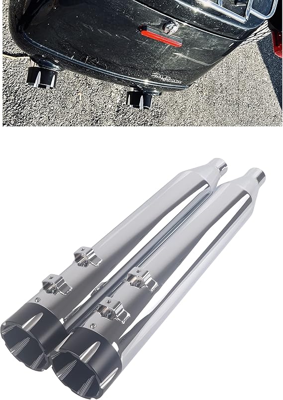 Slip on Mufflers for Harley Davidson Triglide 2009-up Models Slip Ons Updating, Make a Statement With Enhanced Appearance