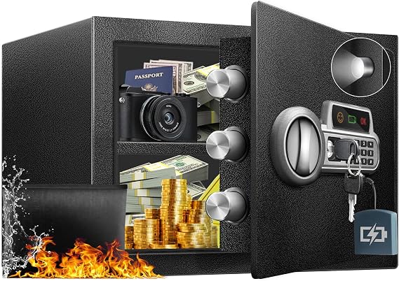 1.8 Cu Ft Small Fire proof Safe Box with Fireproof Waterproof Bag