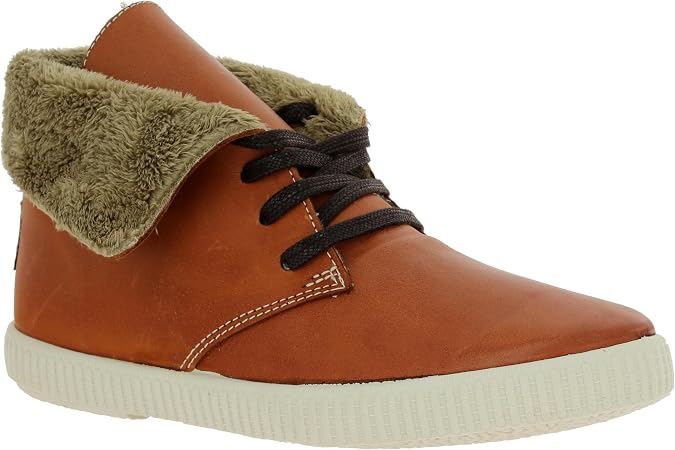 Victoria Unisex Adult Safari Alta Piel Tintada Pelo High Trainers