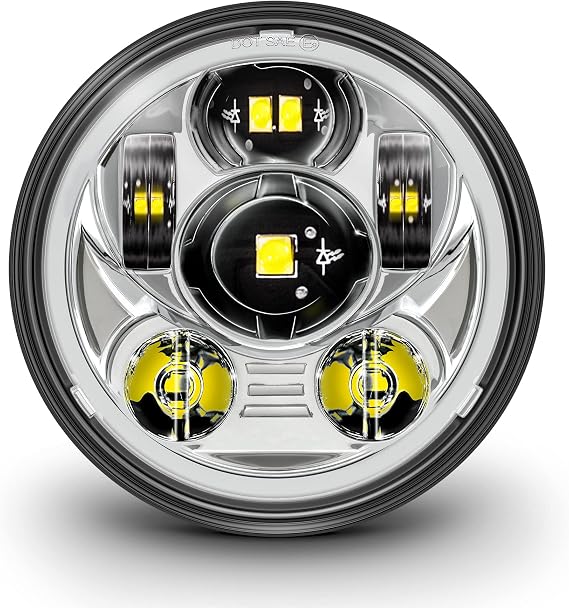 TRUE MODS 5.75 Inch LED Headlight for Harley Davidson Round Motorcycle