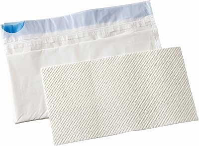 Medline Commode Liner with Absorbent Pad, 12 Count