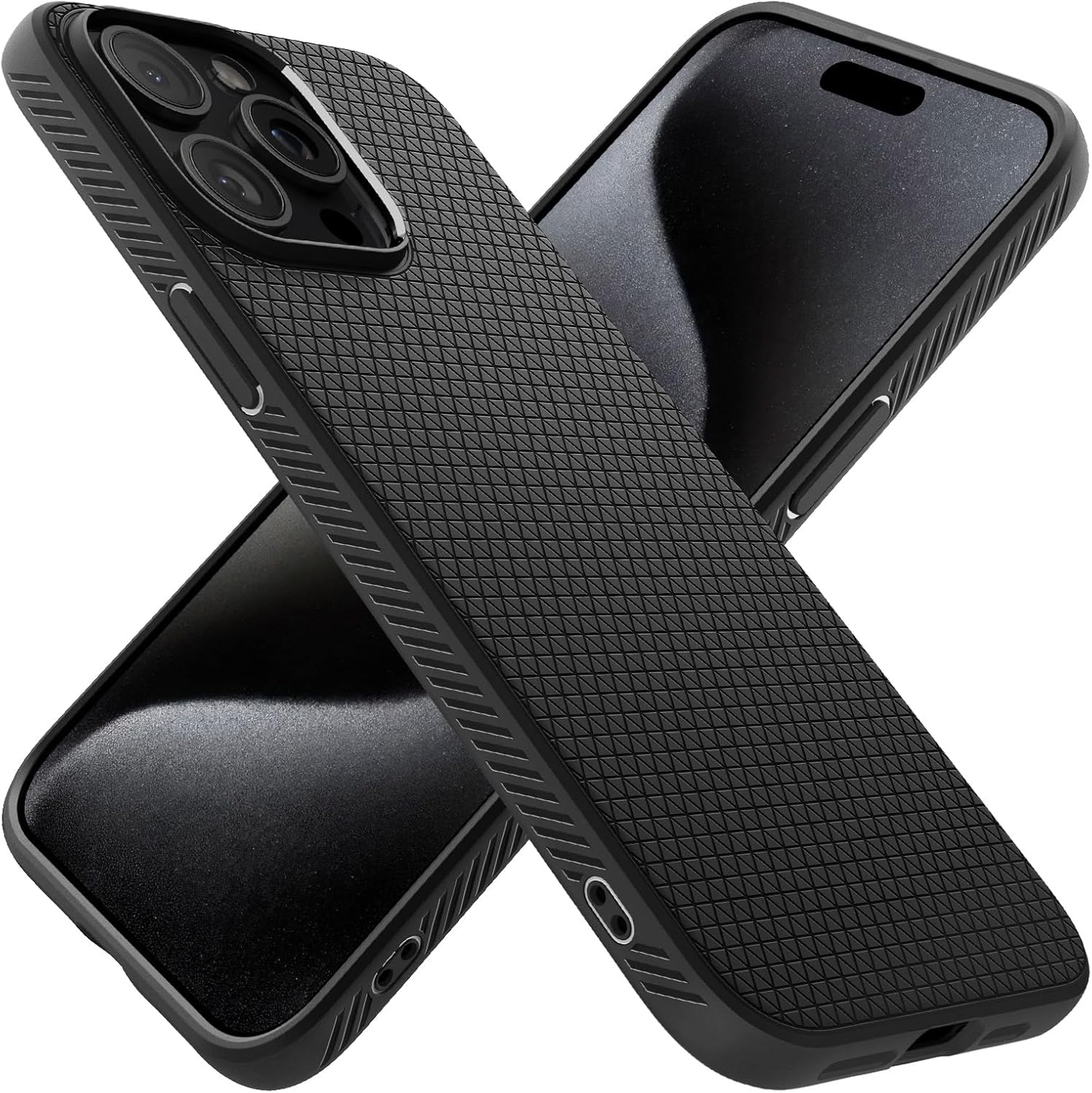 Spigen iPhone 15 Pro Case Liquid Air Matte Black - ACS06704