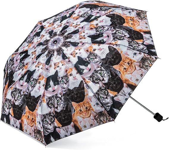 The Paragon Cat Umbrella - Compact & Portable Accessory with Photo-Realistic Kitty Images