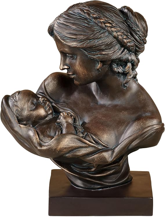 Touch of Class Heartfelt Bond Mothers Love Table Sculpture Bronze