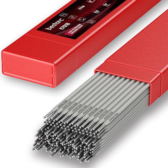 Bestarc E7018 Welding Rod 1/8" 5LB, Low Hydrogen Carbon Steel Stick Welding Rods for ARC Welding Equipment, Welding Sticks Electrodes for All Position Welds