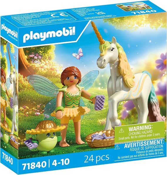Playmobil Collectible Unicorn: Rainbow Flower with Fairy