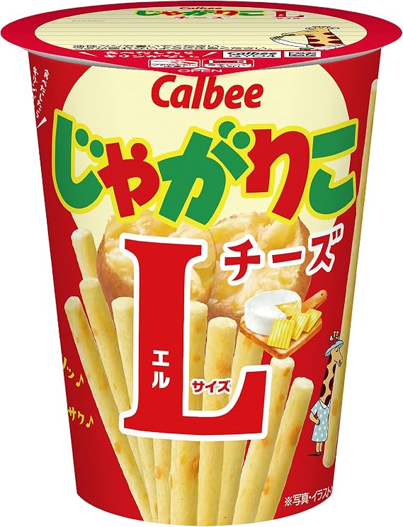 Calbee Jagarico Cheese Large Size 2.3 oz 66 g x 12 Packs