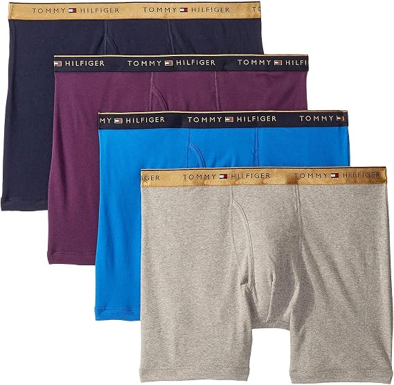 TOMMY HILFIGER mens Underwear Multi-pack Cotton Classics Boxer Briefs