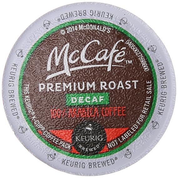 McCafe Decaf Premium Medium Roast K-Cup Coffee Pods (18 Pods)