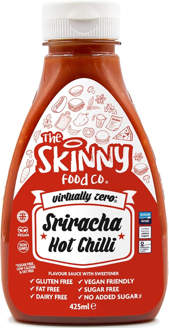 Skinny Food Co Sugar Free Sriracha Sauce 425ml - Vegan & Keto-Friendly