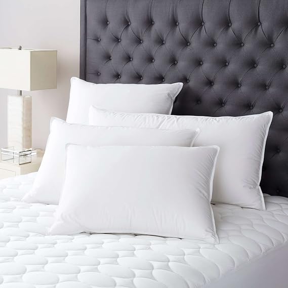 Pine Cone Hill Duet Down Pillow, King Size, White Solid Pattern