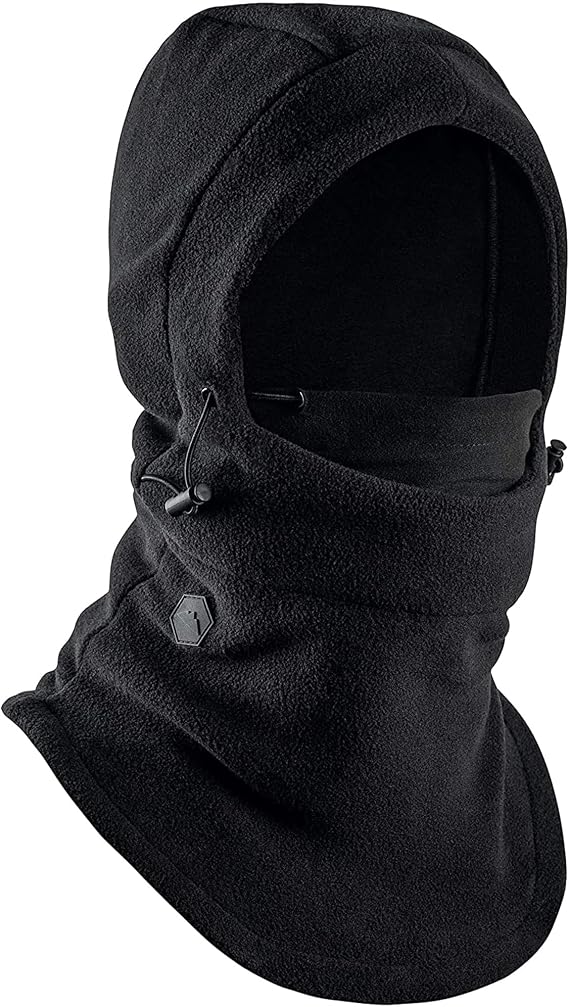 Tough Headwear Fleece Balaclava Ski Mask - Windproof Cold Weather Gear - Thermal Winter Skiing Accessories - Motorcycle Gear