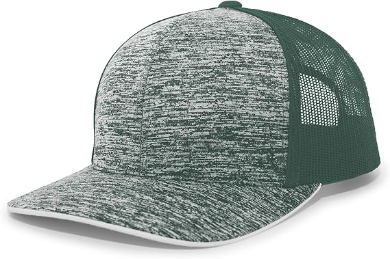 Pacific Headwear Unisex Adult Aggressive Heather Trucker Snapback Cap
