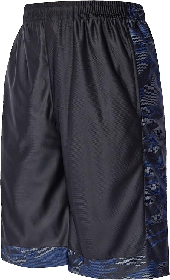 URBEX Long Men's Basketball Shorts with Pockets Athletic Running Gym Workout Sport Shorts