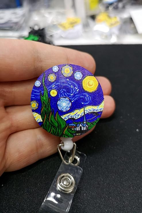 Van Gogh Yıldızlı Gece Yoyo Yaka Kartığı Yoyo Kartlık - YOY0087