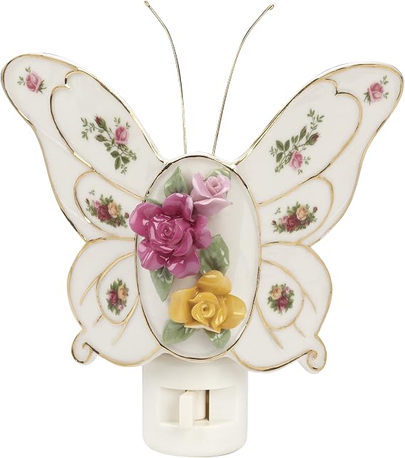Royal Doulton-Royal Albert Old Country Roses Butterfly Nightlight