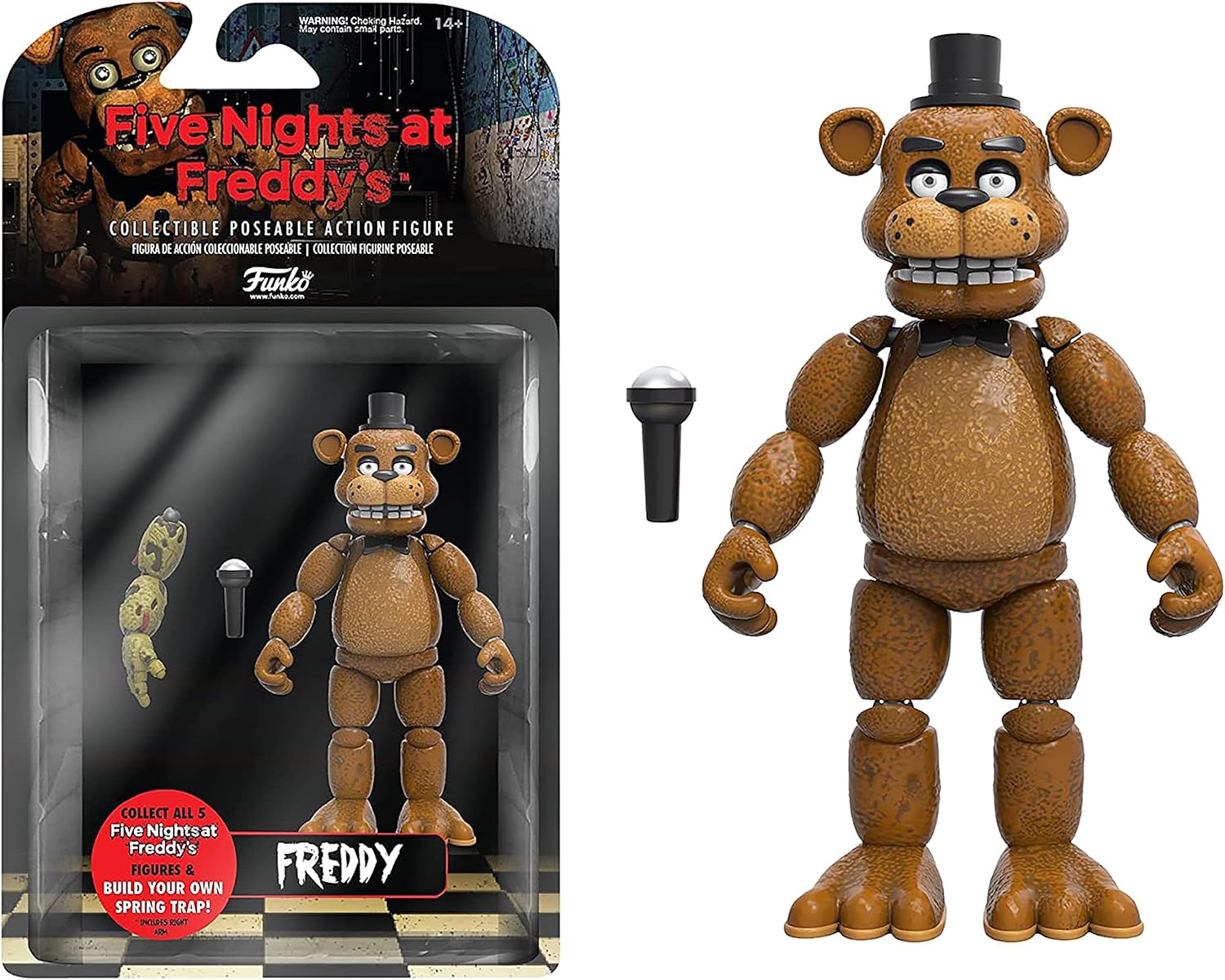 Funko 5" Articulated Action Figure: Five Nights At Freddy's FNAF - Freddy Fazbear - Collectable Toy - Gift Idea - Official Merchandise - for Boys, Girls, Kids &amp; Adults - Video Games Fans