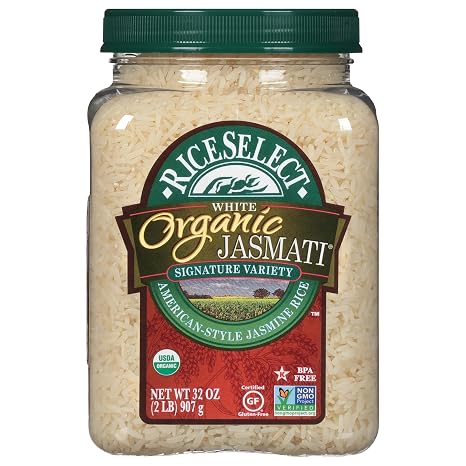 RiceSelect Organic Jasmati Rice, Fragrant Long-Grain Jasmine Rice