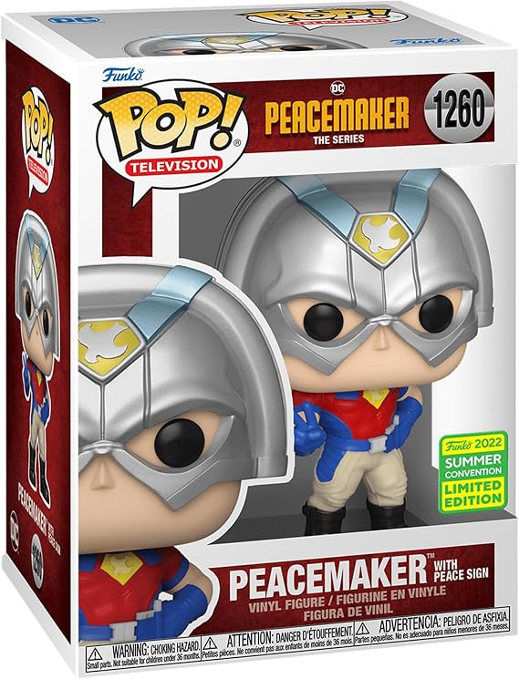 Funko Pop! Peacemaker with Peace Sign Special Edition Multicolor Exclusive Vinyl Figure #1260