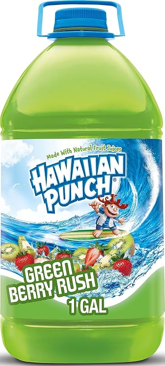 Hawaiian Punch, Green Berry Rush, 128 Fl Oz Bottle