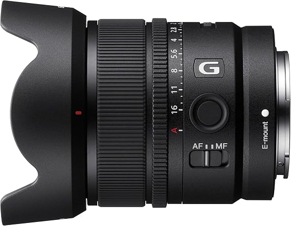 Sony E 15 mm F1.4 G APS-C Geniş Diyaframlı Geniş Açılı G Lens Prime Lens, SEL15F14G, Siyah