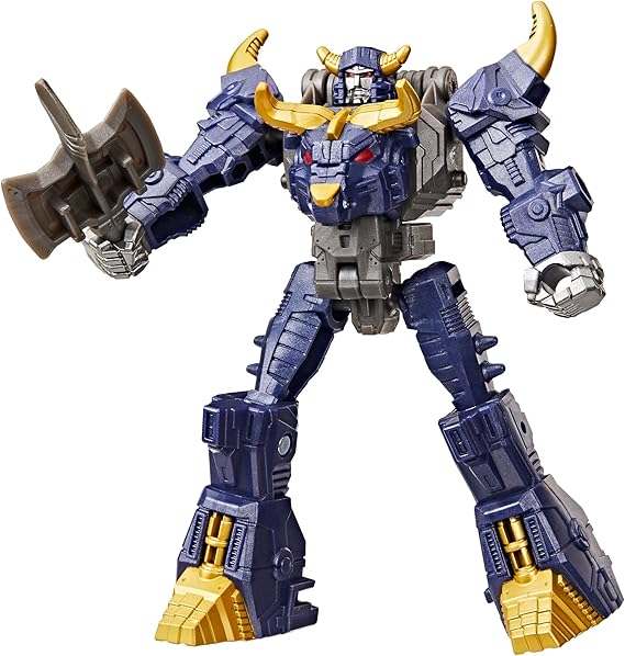 Transformers CYBERWORLD Megatron Cyber Changers 4-Inch Action Figure, Quick Change to Bull Mode, Robot Toys for Boys and Girls 6 and Up
