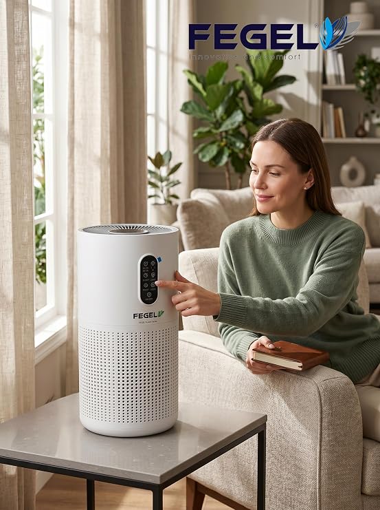 FG-M03N Akıllı Hava Temizleyici – 3’lü Filtre,HEPA-KARBON-AROMA TERAPİ ve WiFi(Tuya) Kontrollü