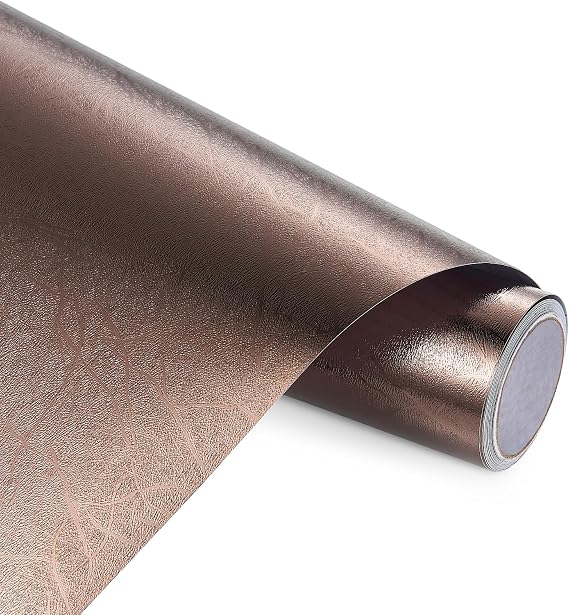 ANT 12" x 10ft Textured Metallic Premium Permanent Adhesive Craft Vinyl for DIY Projects, Decals, Stickers, All-Weather Fade Proof, Indoor Outdoor Use for Craft, Cricut, Silhouette, Expressions, Cameo