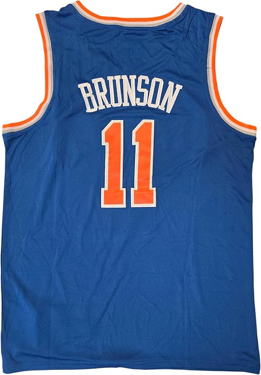 Jalen Brunson Blue Youth Basketball Jersey Swingman