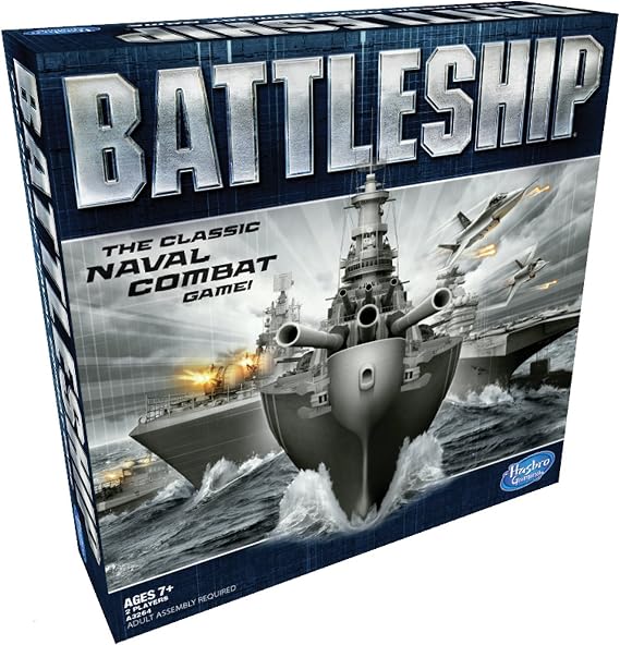 BATTLESHIP Hasbro Gaming: Battleship Classic Board Game Strategy Game Ages 7 and Up For 2 Players
