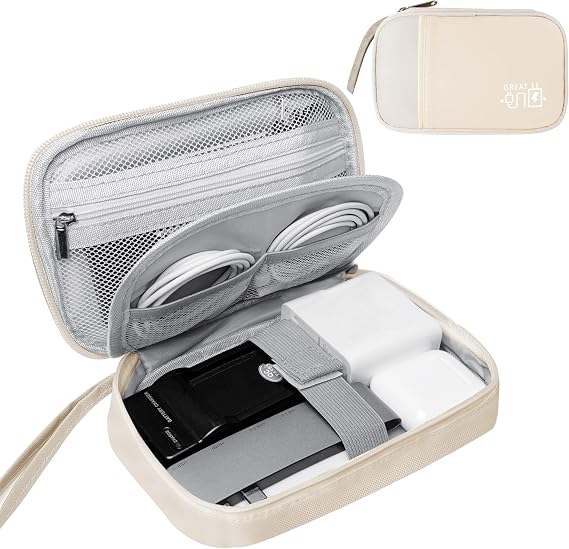 Lcsmaokin Portable Electronic Organizer Case,Travel Cable Organizer Bag