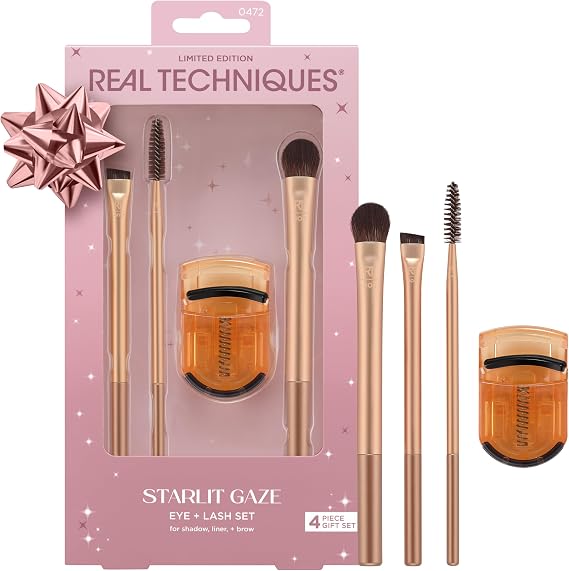 Real Techniques RT-7210 Starlit Gaze Eye and Lash Limited Edition Eye and Eyelash Makeup Brush Set