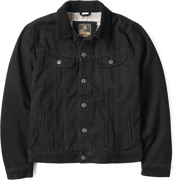 Huckberry Flint and Tinder Flannel-Lined Denim Trucker Jacket, Mens Jean Jacket