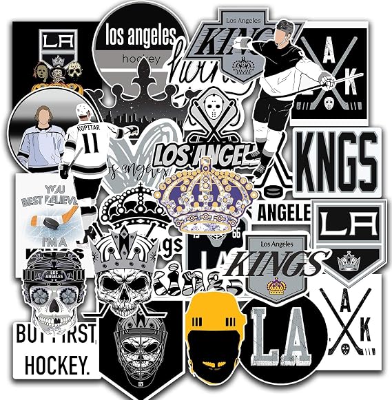 28 PCS American Hockey Stickers for Water Bottle, Laptop, Bicycle, Computer, Motorcycle, Travel Case, Car Decal Decoration Waterproof Vinyl Stickers for Kids, Luggage, Skateboard 2-2.5 Inches