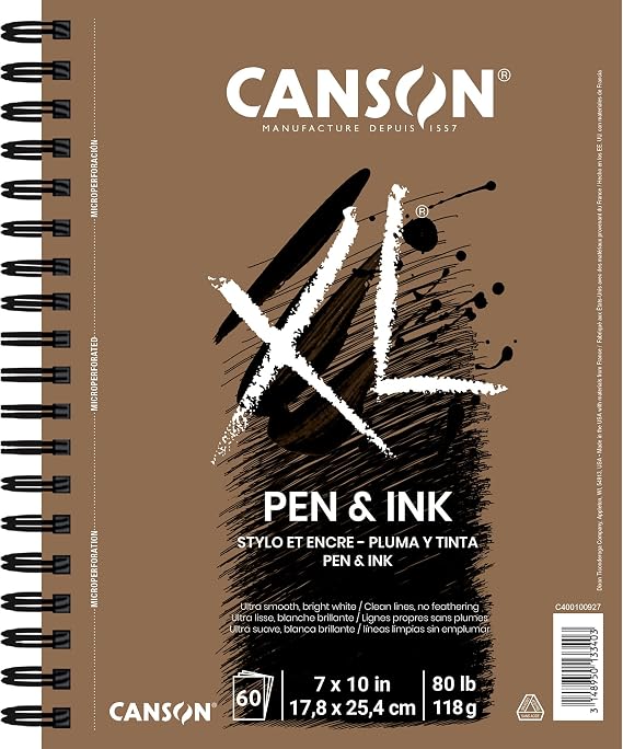 Canson XL Series Pen & Ink, white, 7x10