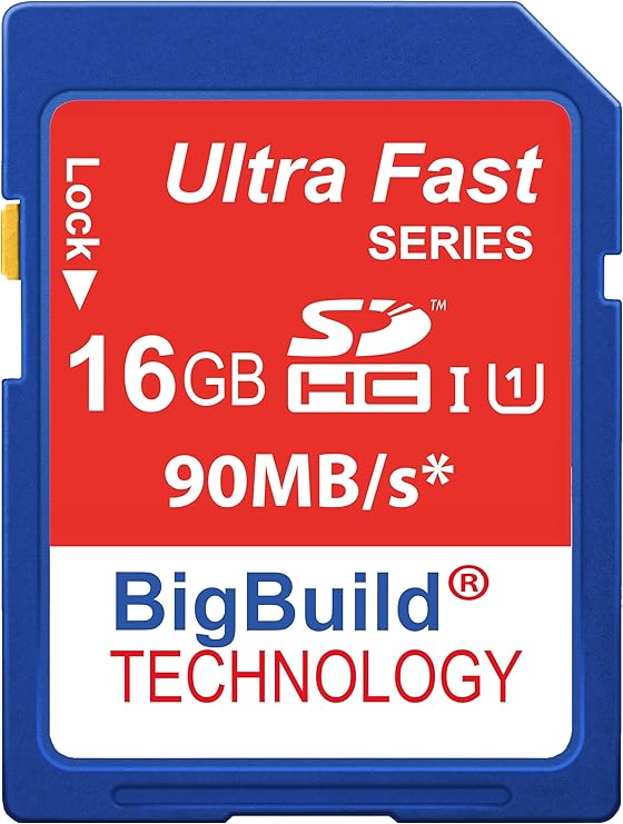 16GB SDHC Memory Card for Nikon Z6, Z6III, Z7, Zf Cameras