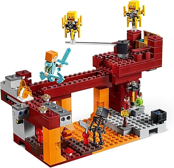 LEGO Minecraft The Blaze Bridge 21154 Building Kit (370 Pieces)