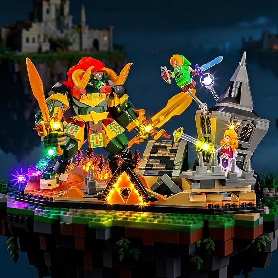 BRIKSMAX 2.0 Light Kit Compatible with Lego The Legend of Zelda Ocarina of Time The Final Battle 77093 Building Sets - Original LED Lighting Kits (Accessories Only) for Display, Gifts & Collectors