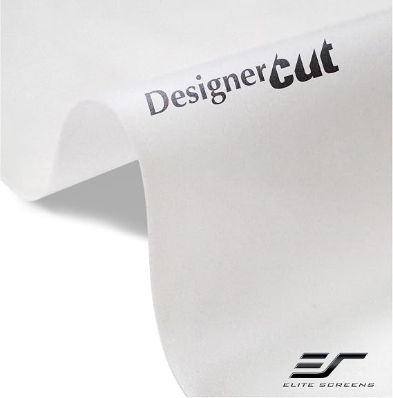 Elite Screens Designer Cut 135" Diag. 16:9, 4K/8K Ultra HD Front/Rear DIY Raw Projector Screen Material, WraithVeil Dual Projection Screen, RM-135H-DUAL