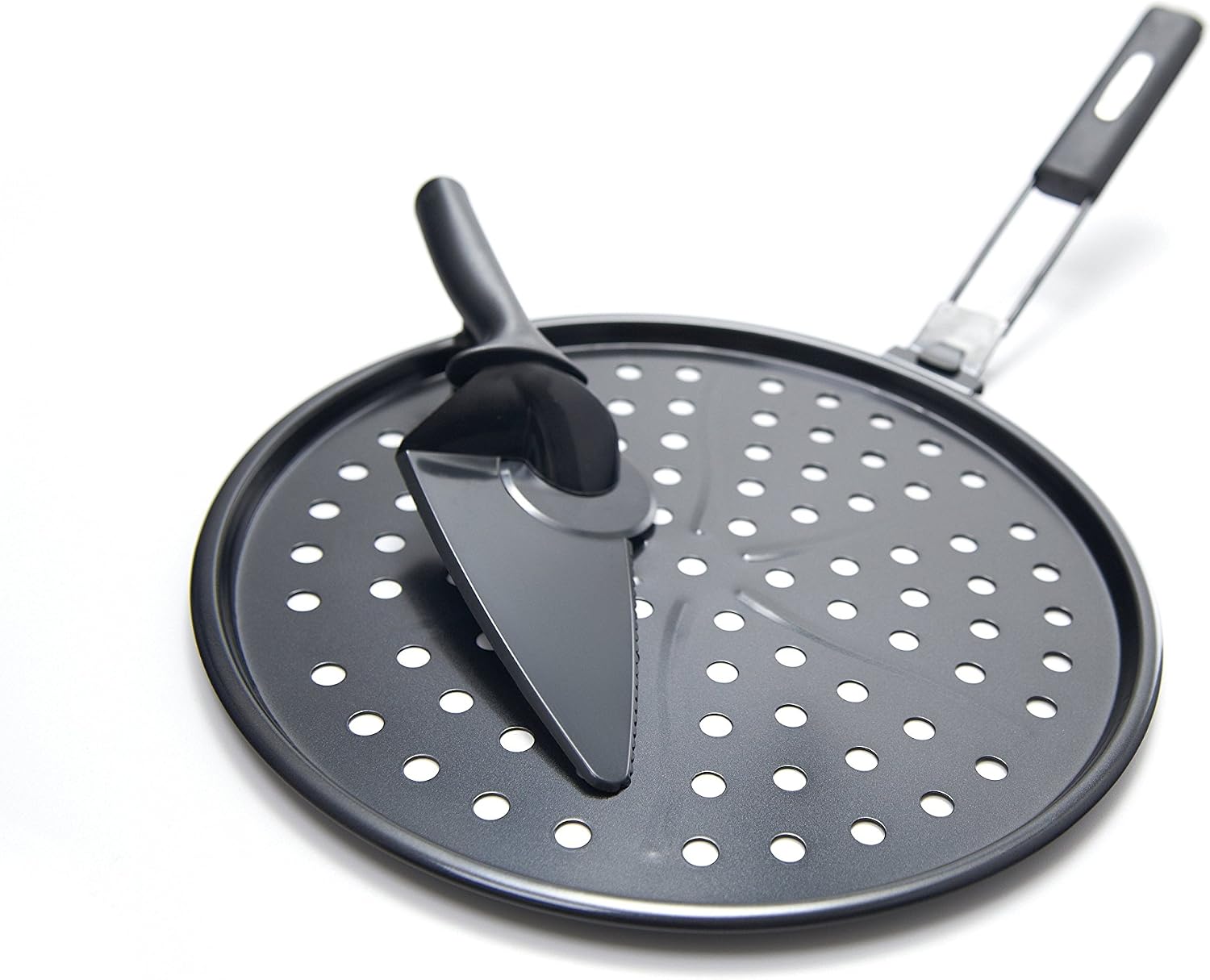 GrillPro 98140 Non-Stick Pizza Grill Pan, 12-Inch