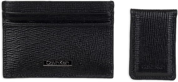 Calvin Klein Men's Wallet Sets-Minimalist Bifold and Card Cases