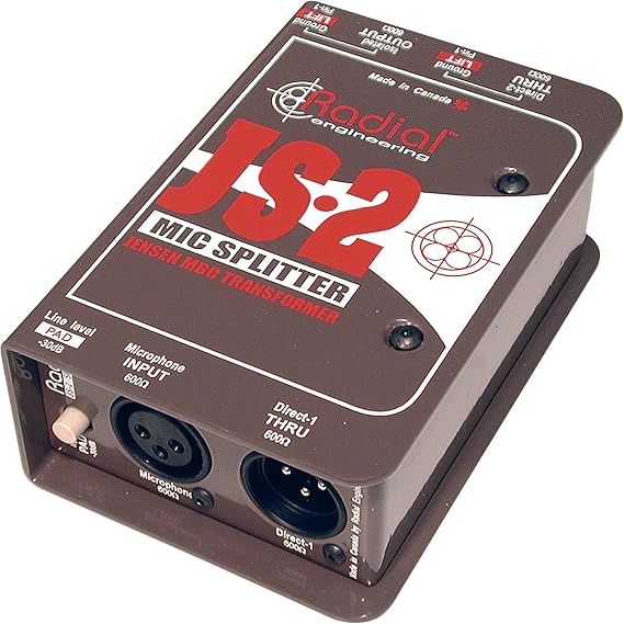 Radial JS2 Passive Microphone Splitter