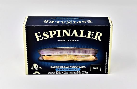 Espinaler Razor Clams 5/8 Pieces Classic Line, 120g