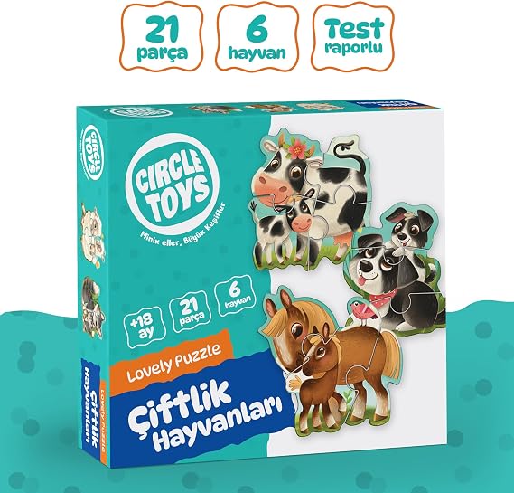 Circle Toys Lovely Puzzle Farm Animals