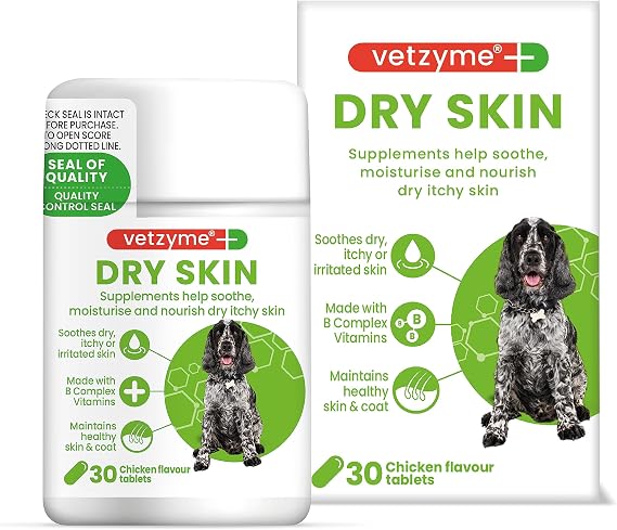 Vetzyme Dog Dry Skin with Evening Primrose