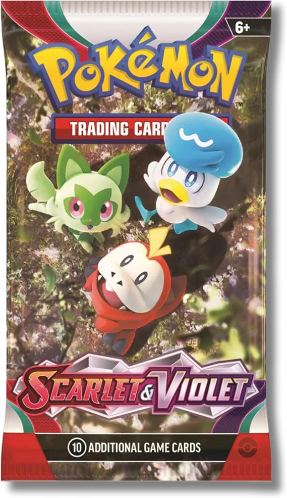 Pokemon Scarlet & Violet (SV1) Booster Pack | Sprigatito, Fuecoco, Quaxly