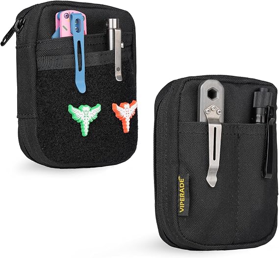 VIPERADE VE31 EDC Pouch Organizer Mini Tool Organiser, Small Pocket Organizer, YKK Zipper Pocket EDC Utility Admin Pouch for Camping Bush Craft/Digital Storage/Traveling/Hiking