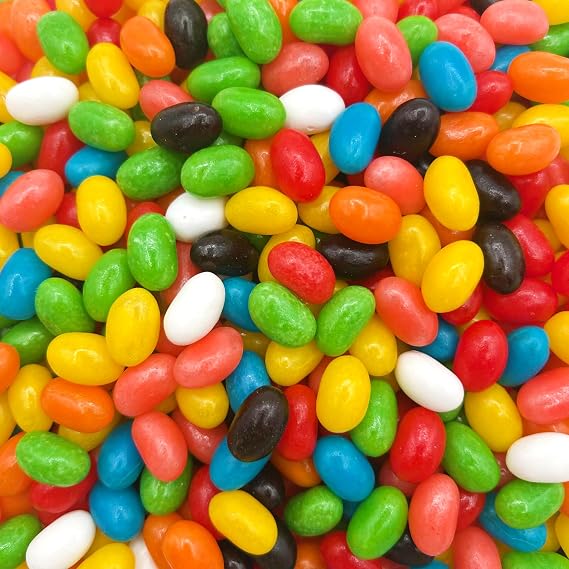 Jelly Beans in Assorted Fruit and Licorice Flavors, 2 Lb Bag