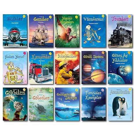 Tübitak Popular Science First Reading Books Set of 15 Li (1. Classroom And Preschool) Set 2